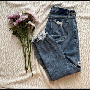 Abercrombie curve love high rise mom jeans